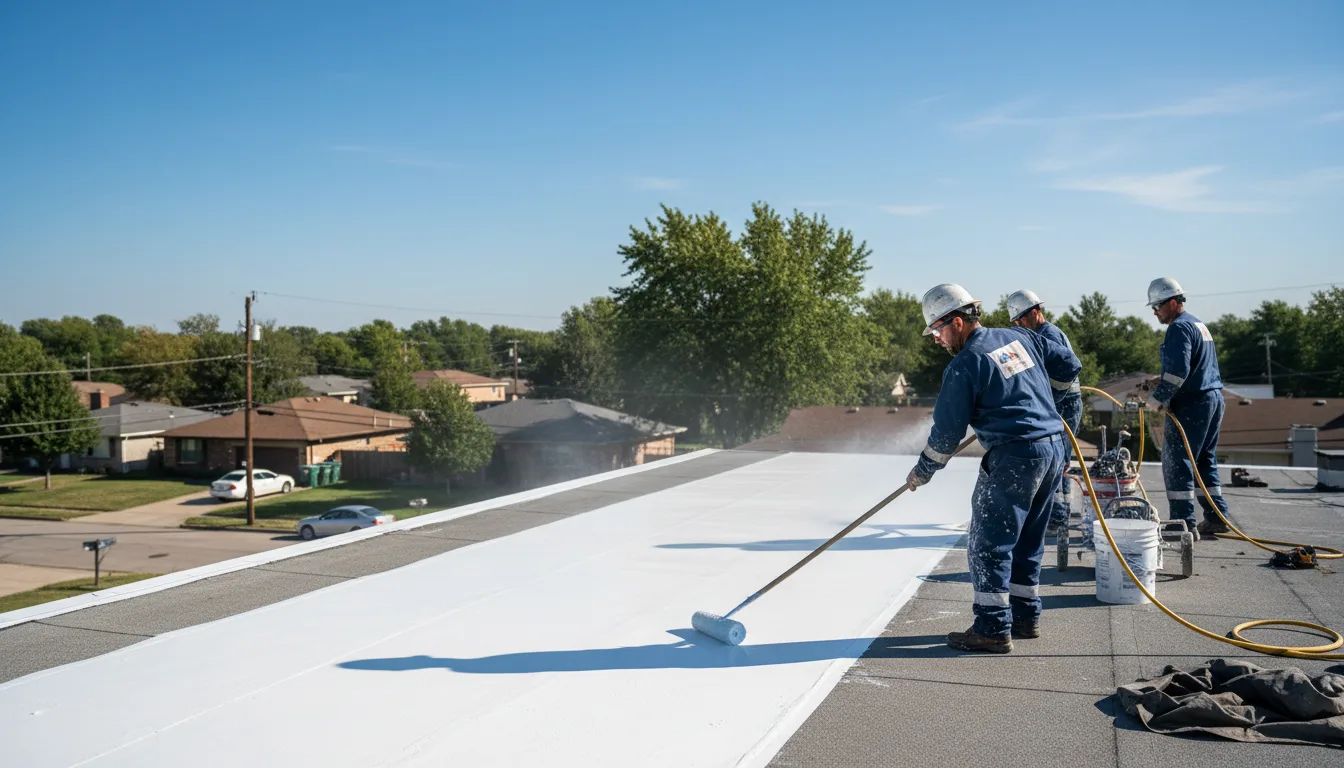Commercial roof coating in Franklin Square, NY near me